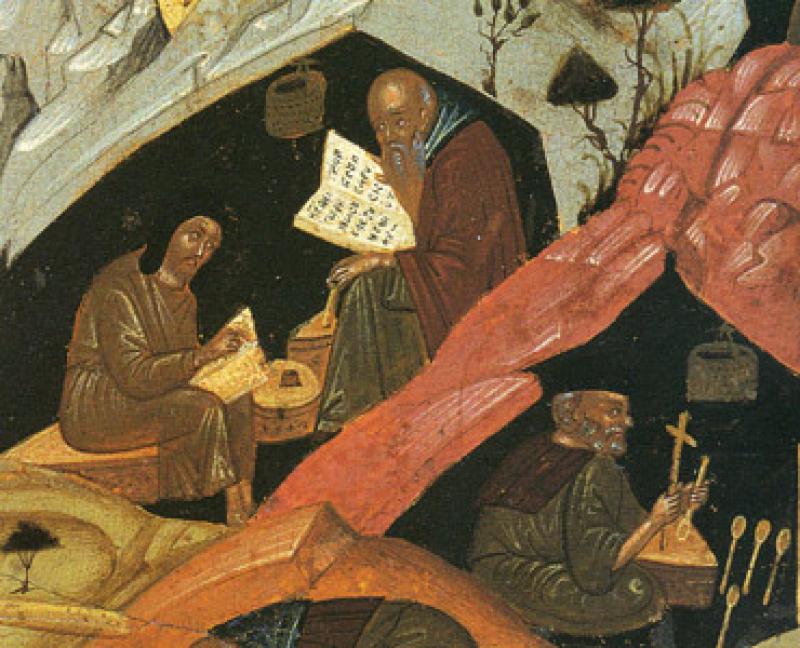 La cena monastica in silenzio