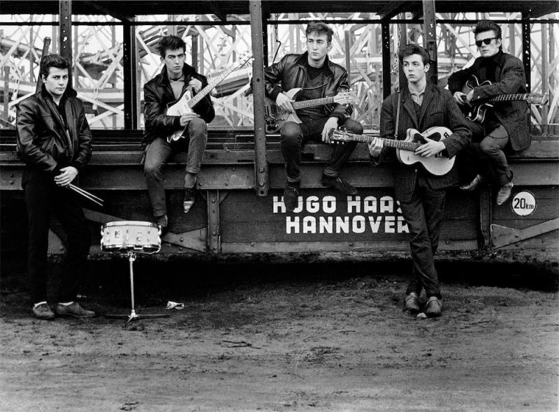 Astrid Kirccherr with the Beatles