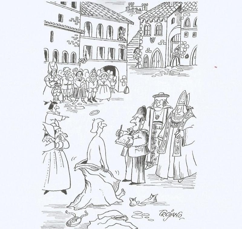 San Francesco disegnato