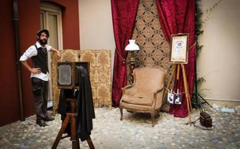 Set fotografico d'epoca