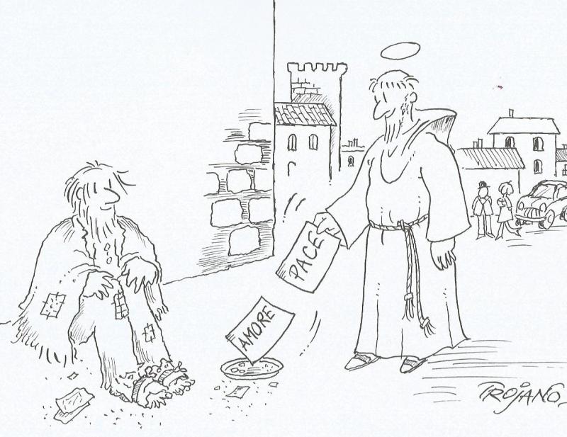 San Francesco disegnato