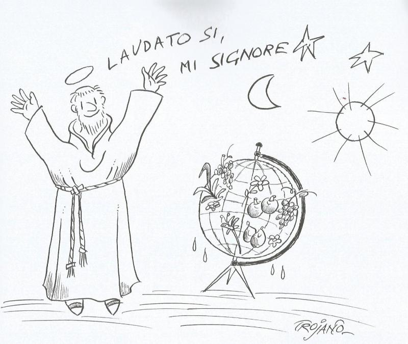 San Francesco disegnato
