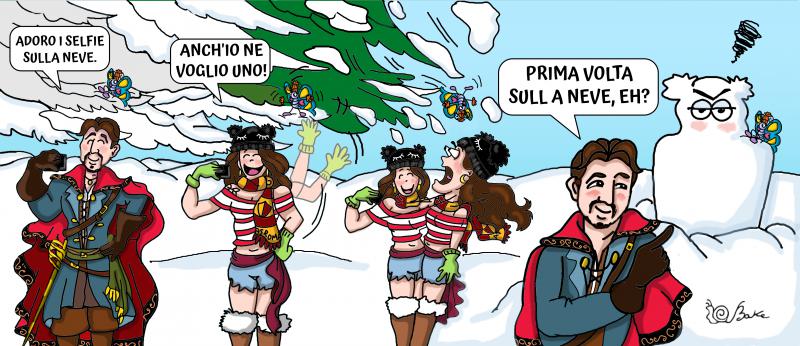 L'ufficiale sulla neve